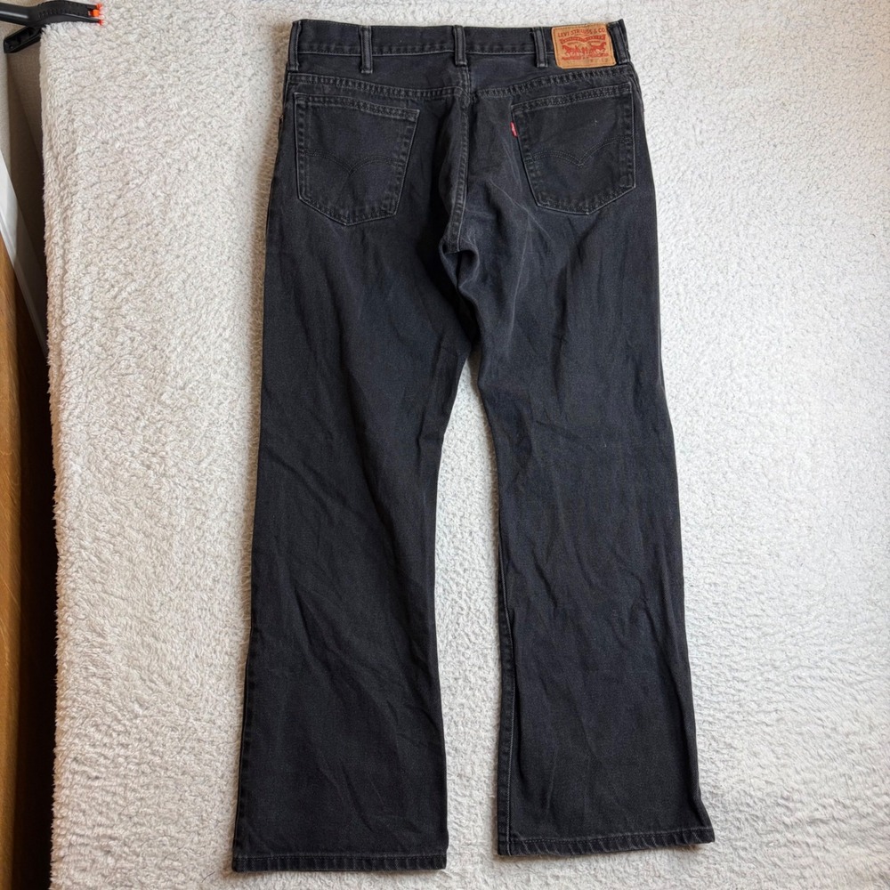 Levis 517 Bootcut Jeans Mens 36x32 (35x31) Faded Black Cotton Denim Pants